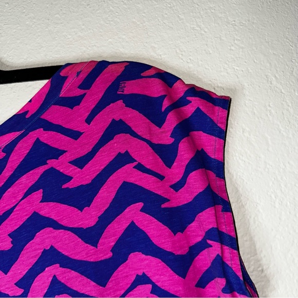 LILLY PULITZER pout pink Get Lucky cap sleeve Robyn t-shirt dress S - Picture 12 of 13